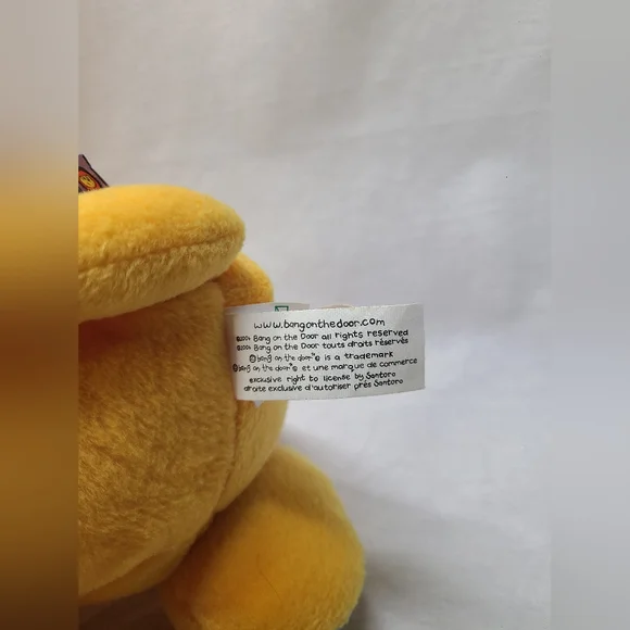 Elfe Bang On The Door Orange Lion Plush Weighted Feet  13 Inch- 2004 - Picture 5 of 5